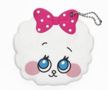 卡通便攜鏡子PVC套，可愛小羊鏡子保護(hù)套_PVC套